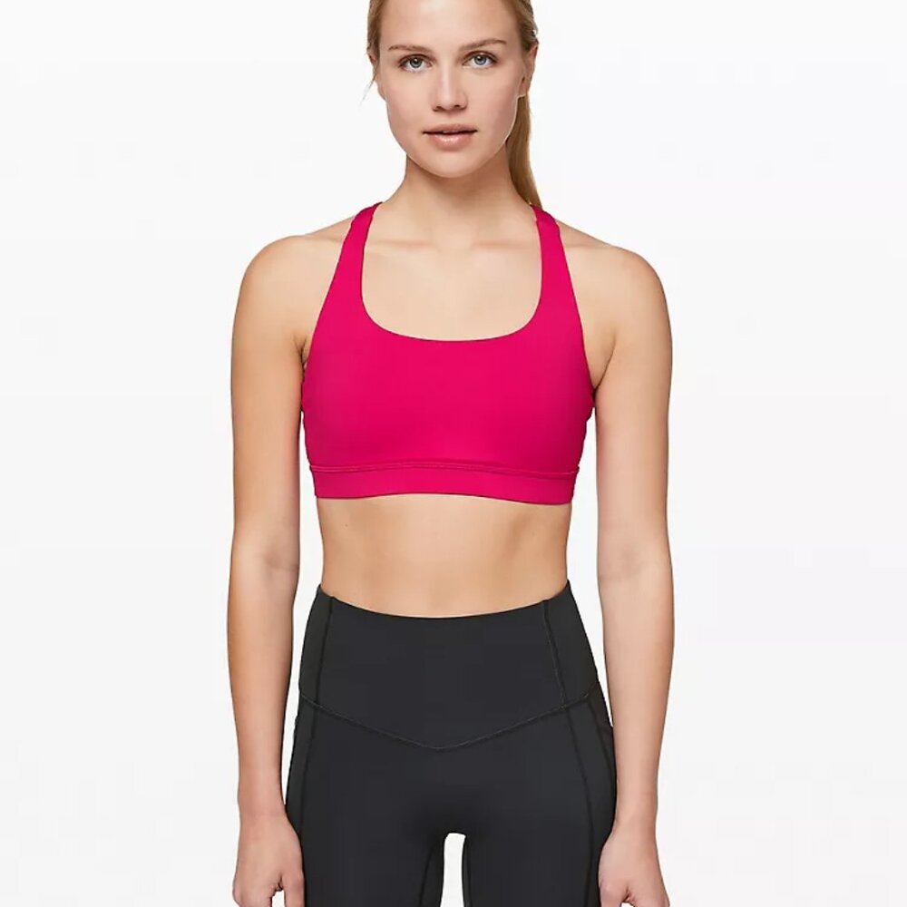 Lululemon sports bra, size 4, Calypso Pink